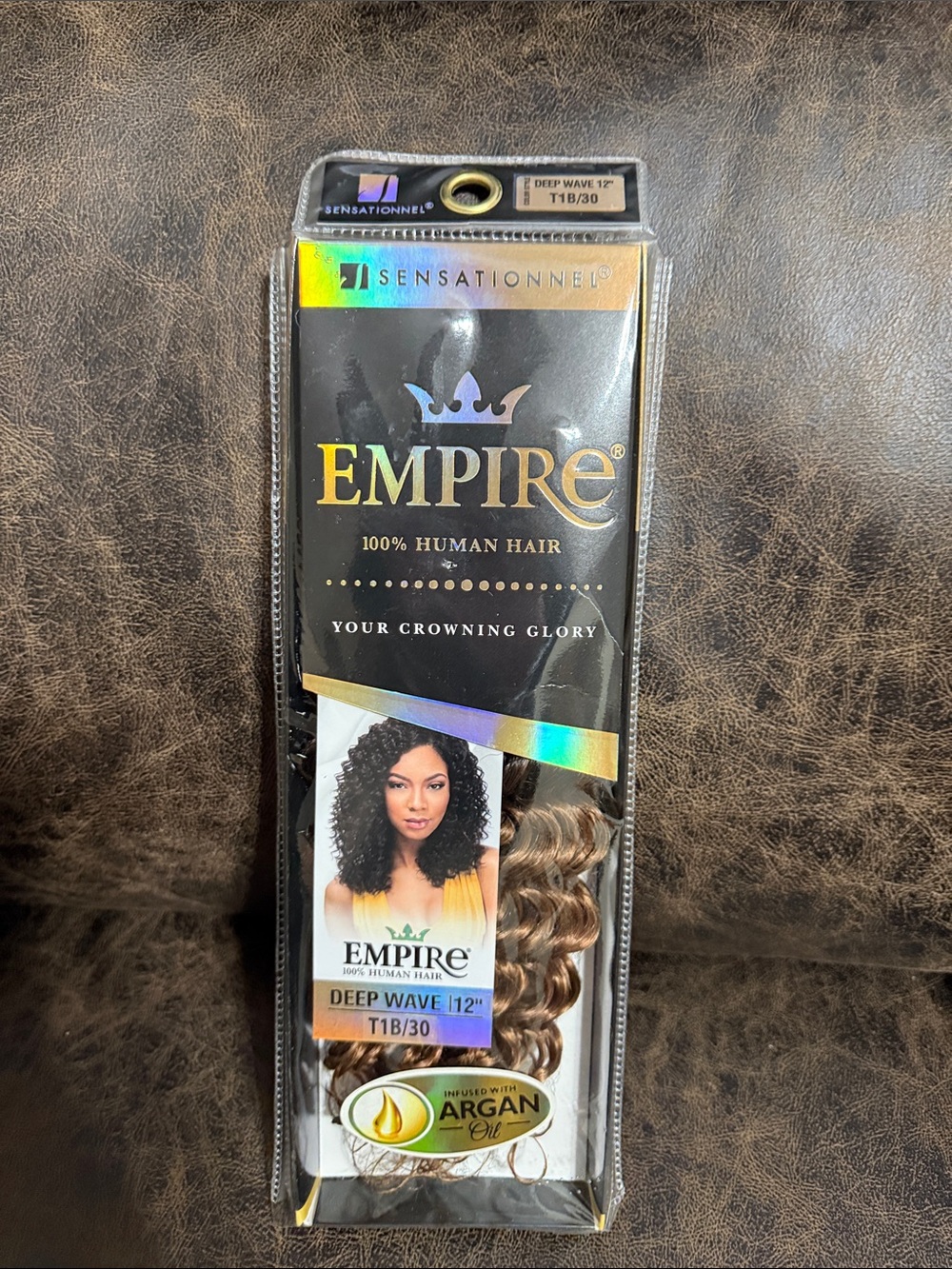 Deep Wave 12" Human Hair Weave - Brown Blend (T1B/30)